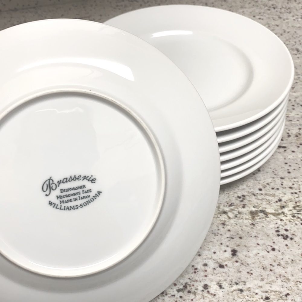 Williams Sonoma Brasserie Salad Plates Set of 4 - Picture 2 of 3
